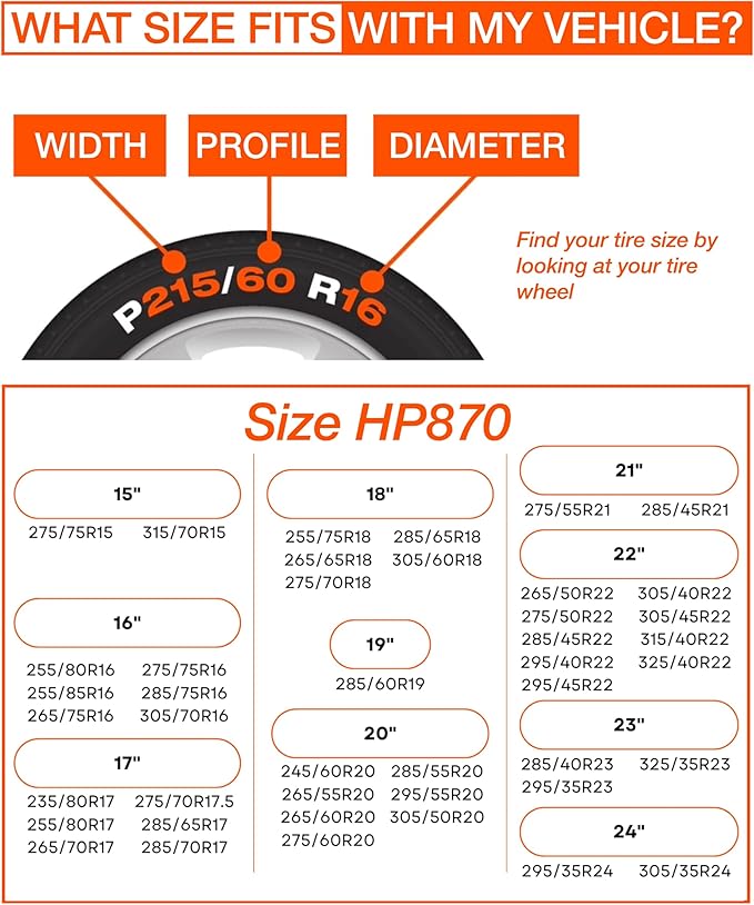 AutoSock Passenger Vehicle Snow Socks for Tires, HP870 - Car Sock Tire Traction Device for Snow, Ultimate Chain Alternative f
