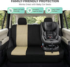 FH Group Automotive Rear Car Seat Covers for SUV, Trucks, Sedan and More - Universal Fit Rear Solid Bench Design Interior Acc