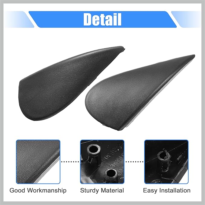 1 Pair Front Left and Right Mirror Corner Triangle Fender Cover Rearview Triangle Trim Panel for Nissan Versa 1.6L at Sedan S 96318-3BA0A 96319-3BA0A Replacement Car Parts