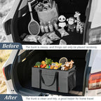 ZOMFELT 75L Standing Extra Large Utility Tote Bag with Removable Dividers&4-sided Reinforced, Reusable Grocery Shopping Bags
