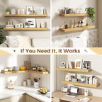 Dreamland 30 Inch Floating Shelves for Wall,8 Inch Deep Floating Shelves,30" W x 8" D Wall Shelves for Bedroom,Living Room, K