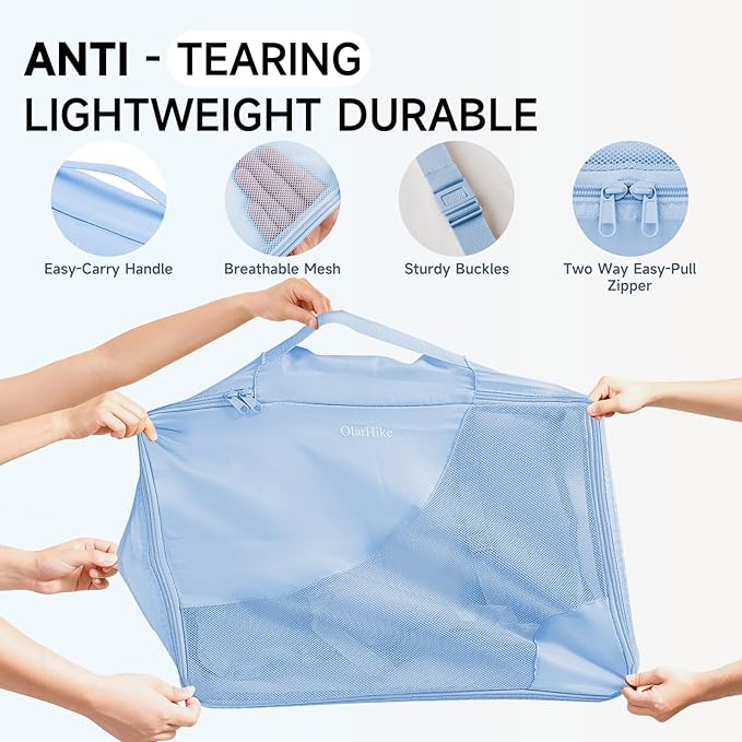 11 Set Packing Cubes for Travel, Gifts for Women Mom Kids, TSA Approved Bags for Makeup, Cosmetic, Toiletry, Suitcase Organiz