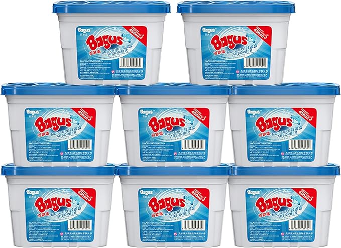 Moisture absorbers Boxes (8 Pack) - 10.5 Oz, Dehumidification Box, Moisture Absorber for Closet, Bathroom, Storage,