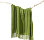 BATTILO HOME Moss Green Throw Blanket for Couch, Spring Decorative Green Blankets for Sofa, Spring Throw Blanket, 50"x60"