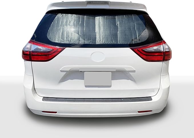 YelloPro Auto Rear Tailgate Window Sunshade Custom Fit for 2011 2012 2013 2014 2015 2016 2017 2018 2019 2020 Toyota Sienna Minivan, L, LE, SE, XLE, Limited, UV Reflector Sun Protection Accessories