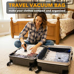 SpaceAid Travel Vacuum Bags for Luggage with Electric Pump, 18 Pack Vacuum Seal Bags for Clothing Travel, Space Saver Compres