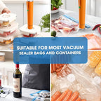 Vacuum Sealer Machine, Portable Handheld Vacuum Sealer with 40PCS Reusable Zipper Vacuum Bags (Vacuum Sealers+ 20 large+20 sm
