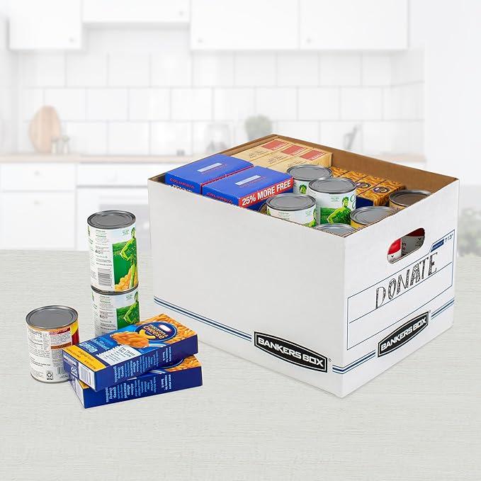 Bankers Box 30-Pack Basic Duty File Storage Boxes with Lids, Letter/Legal, Stor, (0071304)