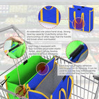 2PCS Shopping Carts Reusable Trolley Bags for Grocery Cart. Foldable Grocery Bags.Reusable Grocery Bags.Tote Bag Eco-friendly Bag.