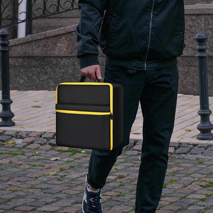 Car Jumper Starter Storage Bag Compatible with DEWALT DXAEJ14 Digital Portable Power Station Air Compressor, Carrying Case