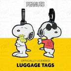 FUL Peanuts 2-Piece Suitcase ID Tag Set with Adjustable Straps, Snoopy, Multi, One Size