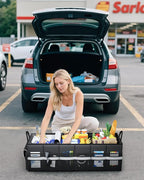 HOTOR Trunk Organizer - Car Organizer with Built-In Leakproof Car Cooler, Collapsible Trunk Organizer with Cooler for SUV,