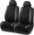 Skechers Air-Cooled Memory Foam Seat Covers,Mesh Thick Car Seat Covers,Piping Leather Car Seat Covers Front Seats,Airbag Comp