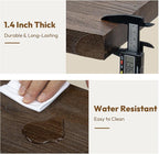 Vivelove Elm Wood Floating Shelves, Wooden Shelves for Wall with Invisible Bracket for Living Room Bedroom Bathroom Office Bo