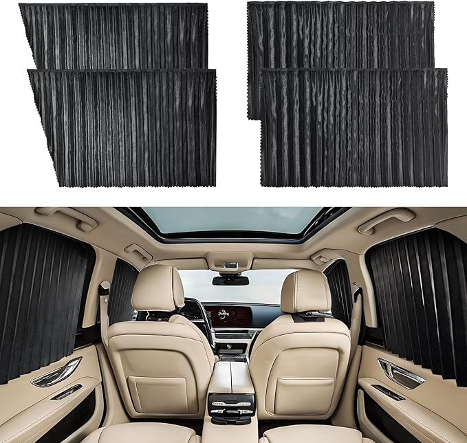 Car Window Sun Shades Privacy Shades for Side Windows Magnetic Privacy Curtains Window Covers for Privacy Removable and Washable Window Shade for Baby in Car Sleeping