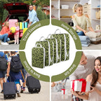 4 Set Compression Packing Cubes For Travel Bags Organizer For Luggage Suitcase Organizer, Compression Bags For Travel Accesso