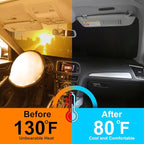 TINGLU Sun Shade for Toyota 4Runner 2010-2024 2025 Accessories Windshield Sun Shade Window Shade UV Rays Protection Sun Visor Cover with Steering Wheel Sunshade Storage Bag
