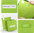 artsdi 11x11 storage cube bins (Set of 10) Foldable Fabric storage cubes with 10 Labels Window Cards & a Pen,11 inch cube sto