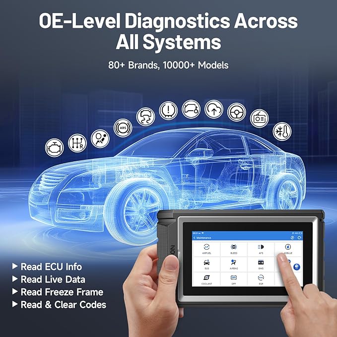 TOPDON Scanner AD800BT V2.0, Bidirectional Scan Tool, Full Systems Diagnostic Tool for All Vehicles, Automotive Diagnostic Sc