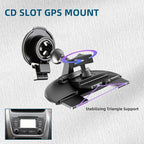 Car CD Slot Mount for Garmin, 17mm Rotation Ball Holder Base Compatible with Garmin Navi Serie 3.5-7 inches Sat Nav CD Player Mount