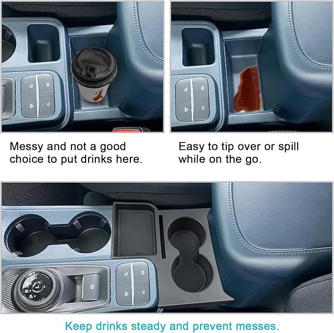 CDEFG 2022-2024 Maverick Car Cup Holder Organizer for Maverick Center Console CupHolders Expander Fit for First Row and Secon