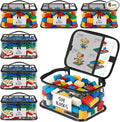 6 Pack Toy Storage Bags, Clear Toy Organizer with Labels, Waterproof PVC Toy Organization and Storage for Building Blocks, Pu