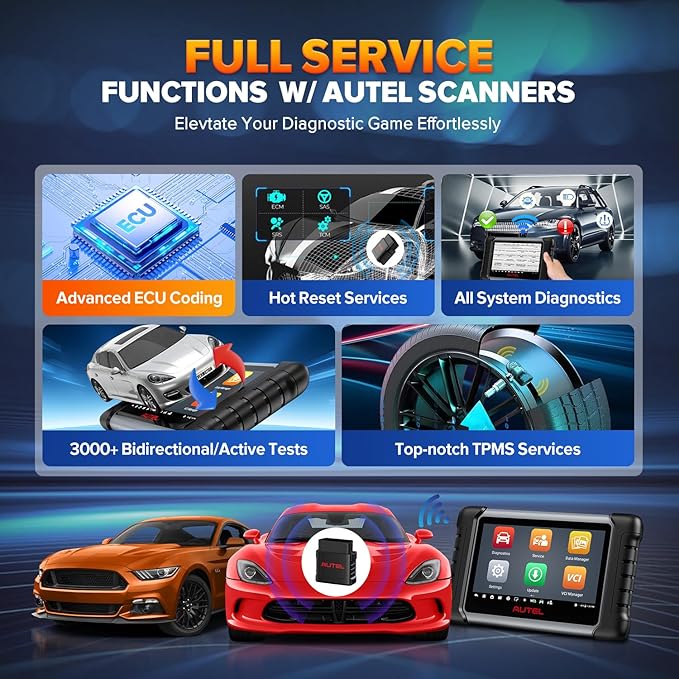 Autel MaxiSys MaxiVCI VCI Mini OBD2 Adapter Connector, 2026 Vehicle Wireless Diagnostic Interface, Work w/Autel Scanner