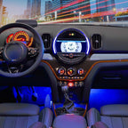 Nilight 48 LEDs DC 5V Multicolor Music Car Strip Light Under Dash Lighting Kit with Sound Active Function and Wireless Remote Control, 2 Years Warranty, 4PCS USB Interior Lights