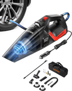 AstroAI 4-in-1 Car Vacuum Cleaner and Tire Inflator Portable with Accessories Air Compressor Digital Dual Values Display, 150
