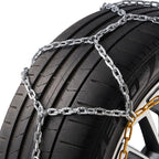 VEVOR Tire Chains, Snow Chains for Cars SUV Pickup Trucks, 2 Pack Adjustable Snow Tire Chains Compatible with Tire Width 235 