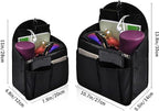 Vercord Backpack Organizer Insert Liner Hanging Travel Bag in Bag with Many Pockets