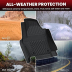 LASFIT Floor Mats for Toyota Tacoma 2024-2026 Double Cab Gas (Only Fit Manual Tran) All Weather TPE Floor Liners for Custom Fit Tacoma Front&Rear 2 Row Mats (Not Fit Xtra Cab or Hybrid or Auto Trans)