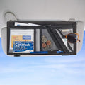High Road Car Visor Organizer with Zippered Pockets, Sunglasses Sleeve and Clear Photo or Registration and Insurance Pocket - Heavy Duty Straps Fit Most Car, SUV and Truck Visors - Gray