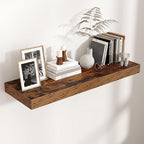 Floating Shelves for Wall, 36 Inch Wide x 12 Inch Deep Floating Shelves, Long Wood Floating Wall Shelf Shelves for Living Roo