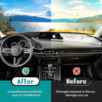 FIILINES Dash Cover for 2020-2026 Mazda CX-30 CX30(Without HUD), Dashboard Mat Accessories Dash Cover Sunshade Nonslip Mesh P