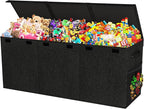 Mabahoo Extra Large Toy Box, Collapsible Sturdy Kids Toy Chest for Boys, Girls, 40"x14"x16" Storage Organizer Toddler Storage