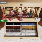 Joyoldelf Sock Drawer Organizer Divider Underwear Organizer 16-cell Fabric Dresser Drawer Organizers Storage Boxes for Socks 