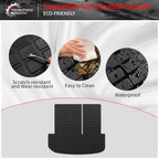 Floor Mats Compatible with 2020-2025 Hyundai Palisade Trunk Mat Cargo Liner TPE Back Seat Cover Protector 2024 Palisade 7 & 8 Seats Accessories (Trunk Mat with Backrest Mats+Floor Mats)