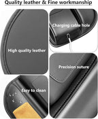Car Seat Gap Filler & Organizer，2 Pack Black Car Leather Cup Holder Gap Bag,Men Car Interior Accessories，Seat Gap Storage Box for Storage Sunglasses、Phone、Key