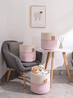 voten Cube Storage Baksets Bins 11x11’’ Fit 12x12’’ Organizer Bookcases Shelving,Stylish&Durable Woven Cotton Basket Containe