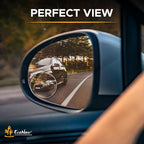 EcoNour Blind Spot Mirror for Car (2 Pack) - 3X Larger View, Convex Rear View Blind Spot Mirrors, 2" Round HD Side Blindspot, Wide Angle Adjustable Blindspot Mirror for Car SUVs & Trucks