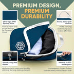 TRIPPED XL Compression Packing Cubes — 7-Piece Set for Checked Luggage | Extra-Large (15.7"×11"×4") + Large + Small + Tube + 