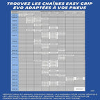 Michelin 008317 Snow Chains, Easy Grip Evolution Group, EVO 17, Set of 2