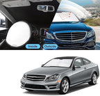 TINGLU Sun Shade for Mercedes Benz C Class W205 C250 C300 C400 2015-2021 Accessories Windshield Sun Shade Window Shade UV Rays Protection Sun Visor Cover with Steering Wheel Sunshade Storage Bag