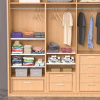 Adjustable Closet Shelves Divider, Expandable Metal Hanging Shelves Closet Separator for Closet Cabinet Wardrobe Cupboard Bed