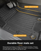 for Nissan Armada/Infiniti QX80 2019-2024 (7 Seats) Floor Mats Carpet Liner All Weather Protector TPE Anti-Slip Tech Mats for Nissan Armada/Infiniti QX80 2019 2020 2021 2022 2023 2024 Accessories
