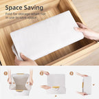 STORAGE MANIAC 1-Pack Large Laundry Hamper, 100L (26.4 Gal) Collapsible Laundry Basket with Bamboo Handles, Freestanding Wate