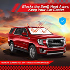 ARISMOTOR Windshield Sun Shade for GMC Yukon XL 2021-2025 2026, Custom Fit Foldable Front Window Sunshade Sun Visor Protector, Block UV Rays Keep Your Car Cooler