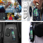 Galaxy Mushroom Car Seat Cover Full Set with Steering Wheel Cover Seat Belt Strap Pads Armrest Pad Coasters Keychain Lipstick Holder 13 PCS Automobile Accessory Interior Decor