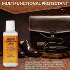 LEATHER MASTER 250ML Leather Protection Cream - Leather Cleaner and Conditioner for Couch Clothes Purses Shoes Boots Car Leat